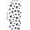 200 Pieces Pet Paw Print Cellophane Bags Dog Party Favor Bags Heat Sealable Treat Bags Dog Paw Gift Bags Cat Candy Bags with 200 Pieces Silver Twist Ties for Pet Treat Party Favor (Black)
